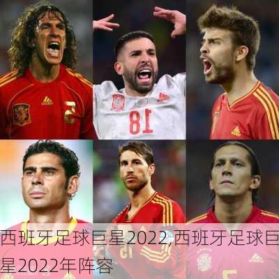 西班牙足球巨星2022,西班牙足球巨星2022年阵容