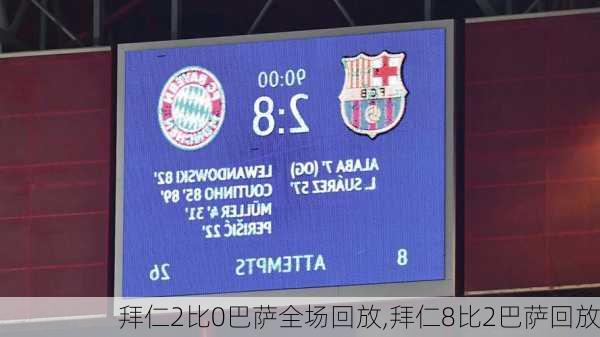 拜仁2比0巴萨全场回放,拜仁8比2巴萨回放