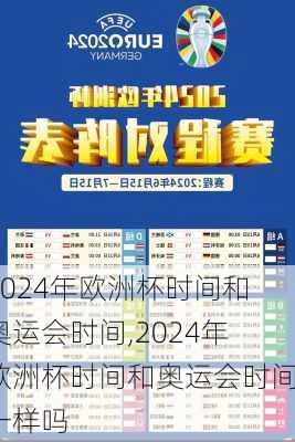 2024年欧洲杯时间和奥运会时间,2024年欧洲杯时间和奥运会时间一样吗