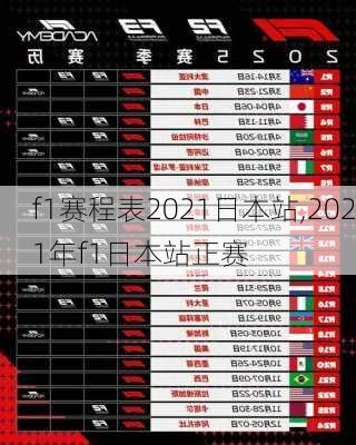f1赛程表2021日本站,2021年f1日本站正赛