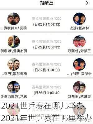 2021世乒赛在哪儿举办,2021年世乒赛在哪里举办