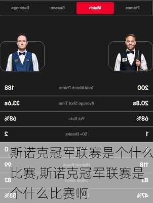 斯诺克冠军联赛是个什么比赛,斯诺克冠军联赛是个什么比赛啊