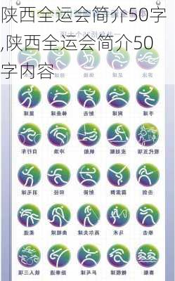 陕西全运会简介50字,陕西全运会简介50字内容