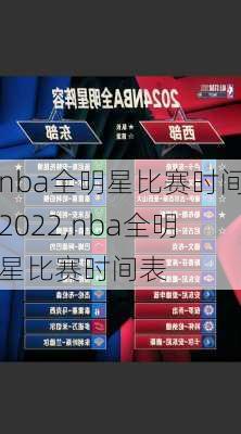 nba全明星比赛时间2022,nba全明星比赛时间表