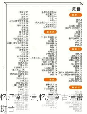 忆江南古诗,忆江南古诗带拼音