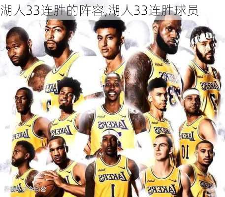 湖人33连胜的阵容,湖人33连胜球员