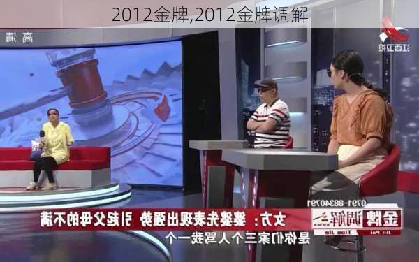 2012金牌,2012金牌调解