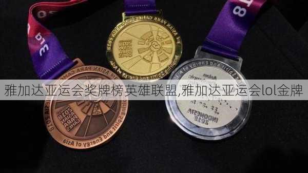 雅加达亚运会奖牌榜英雄联盟,雅加达亚运会lol金牌