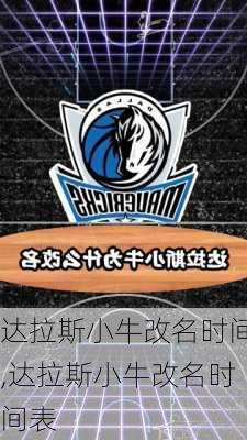 达拉斯小牛改名时间,达拉斯小牛改名时间表