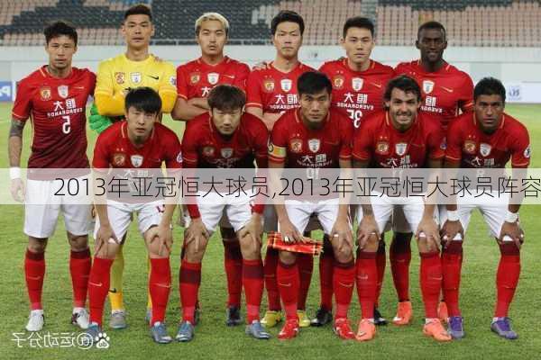 2013年亚冠恒大球员,2013年亚冠恒大球员阵容