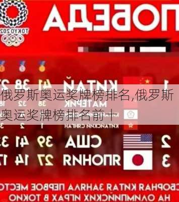 俄罗斯奥运奖牌榜排名,俄罗斯奥运奖牌榜排名前十