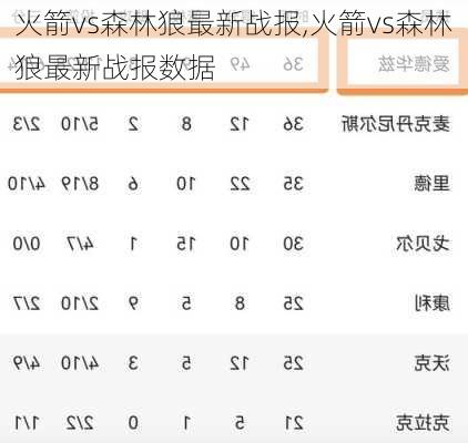 火箭vs森林狼最新战报,火箭vs森林狼最新战报数据