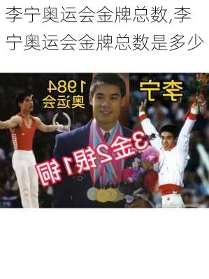 李宁奥运会金牌总数,李宁奥运会金牌总数是多少