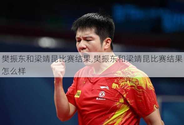 樊振东和梁靖昆比赛结果,樊振东和梁靖昆比赛结果怎么样