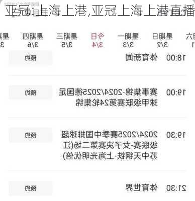 亚冠:上海上港,亚冠上海上港直播