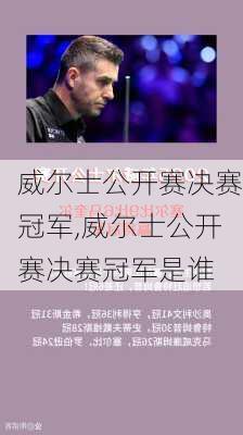 威尔士公开赛决赛冠军,威尔士公开赛决赛冠军是谁