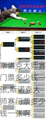 斯诺克大师赛门票多少钱一张,斯诺克大师赛门票多少钱一张啊
