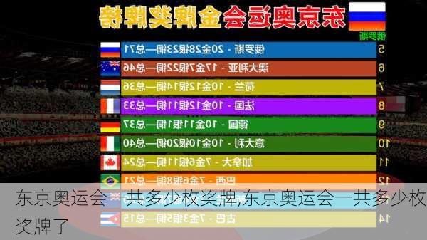东京奥运会一共多少枚奖牌,东京奥运会一共多少枚奖牌了