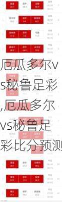 厄瓜多尔vs秘鲁足彩,厄瓜多尔vs秘鲁足彩比分预测