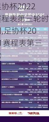 足协杯2022赛程表第三轮时间,足协杯2021赛程表第三轮