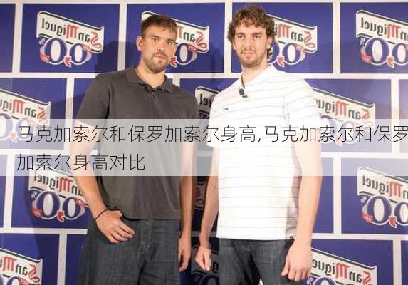 马克加索尔和保罗加索尔身高,马克加索尔和保罗加索尔身高对比