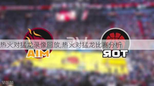 热火对猛龙录像回放,热火对猛龙比赛分析