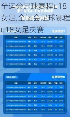全运会足球赛程u18女足,全运会足球赛程u18女足决赛