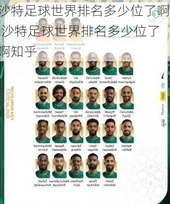 沙特足球世界排名多少位了啊,沙特足球世界排名多少位了啊知乎