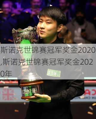 斯诺克世锦赛冠军奖金2020,斯诺克世锦赛冠军奖金2020年