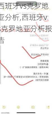 西班牙vs克罗地亚分析,西班牙vs克罗地亚分析报告