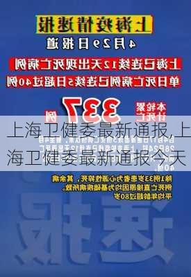 上海卫健委最新通报,上海卫健委最新通报今天