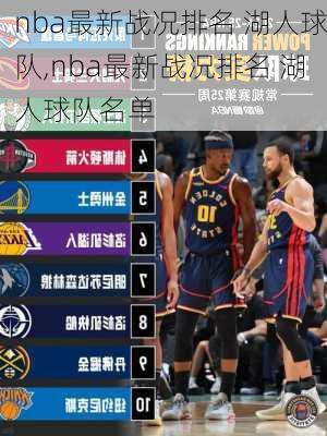 nba最新战况排名 湖人球队,nba最新战况排名 湖人球队名单