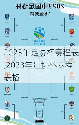 2023年足协杯赛程表,2023年足协杯赛程表格