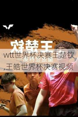wtt世界杯决赛王楚钦,王皓世界杯决赛视频