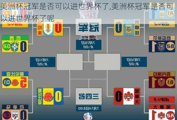 美洲杯冠军是否可以进世界杯了,美洲杯冠军是否可以进世界杯了呢