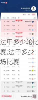 法甲多少轮比赛,法甲多少场比赛