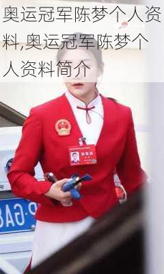 奥运冠军陈梦个人资料,奥运冠军陈梦个人资料简介