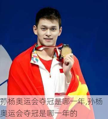 孙杨奥运会夺冠是哪一年,孙杨奥运会夺冠是哪一年的