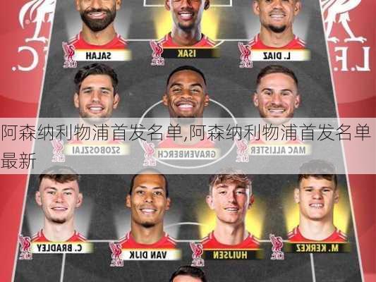 阿森纳利物浦首发名单,阿森纳利物浦首发名单最新