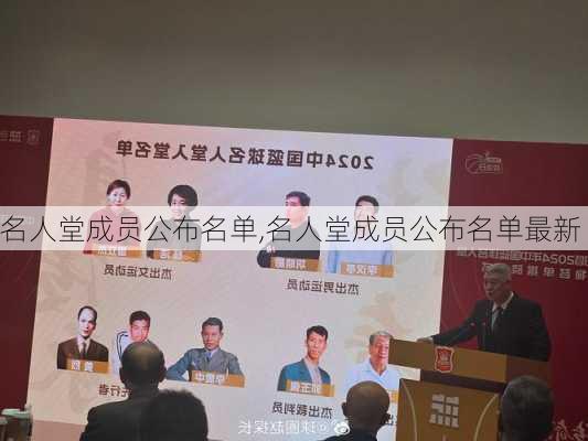 名人堂成员公布名单,名人堂成员公布名单最新