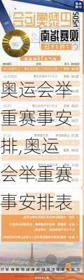 奥运会举重赛事安排,奥运会举重赛事安排表