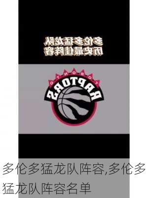 多伦多猛龙队阵容,多伦多猛龙队阵容名单