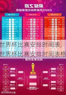 世界杯比赛安排时间表,世界杯比赛安排时间表格