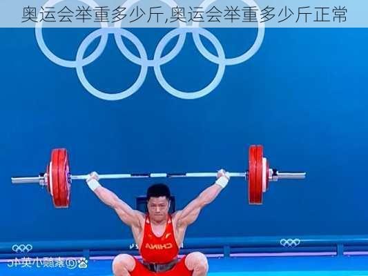 奥运会举重多少斤,奥运会举重多少斤正常