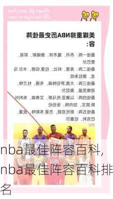 nba最佳阵容百科,nba最佳阵容百科排名