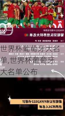 世界杯葡萄牙大名单,世界杯葡萄牙大名单公布