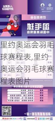 里约奥运会羽毛球赛程表,里约奥运会羽毛球赛程表图片