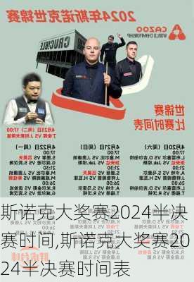 斯诺克大奖赛2024半决赛时间,斯诺克大奖赛2024半决赛时间表