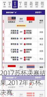 2017苏杯决赛结果,2017年苏杯决赛