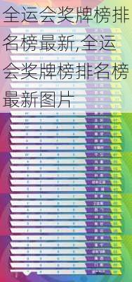 全运会奖牌榜排名榜最新,全运会奖牌榜排名榜最新图片